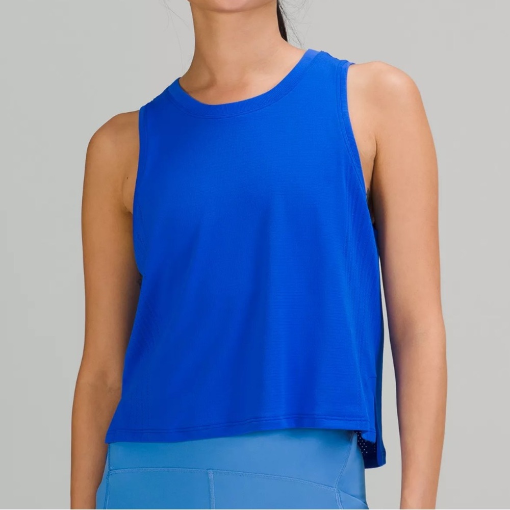 Lululemon Train to Be Tank Top Size 4 Blazer Blue WORN ONCE